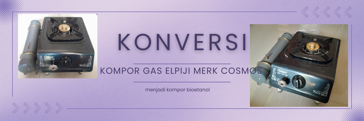 Kompor bioetanol sistem penguapan